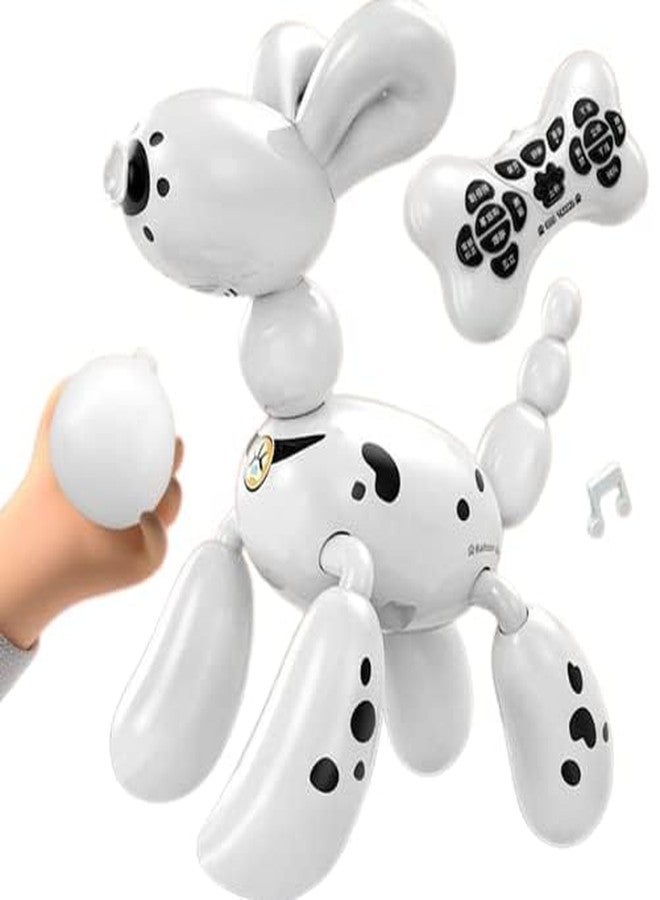 EXOMOON 2.4G Intelligent Programming Balloon Dog Voice Control Cute Smart Stunt RC Dog for Kids - Image 1